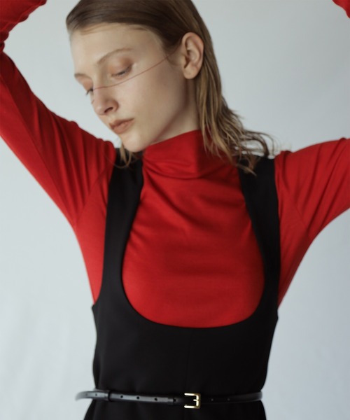 「anuans」 ノースリーブワンピース MEDIUM ベージュ レディースの画像