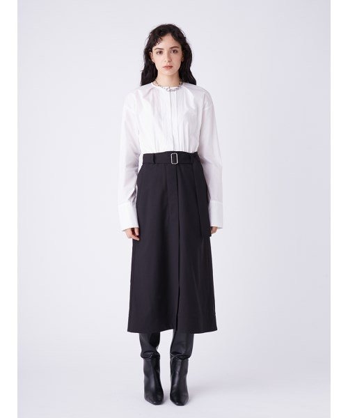 「Mila Owen」 長袖ワンピース 0 ベージュ レディース_画像2