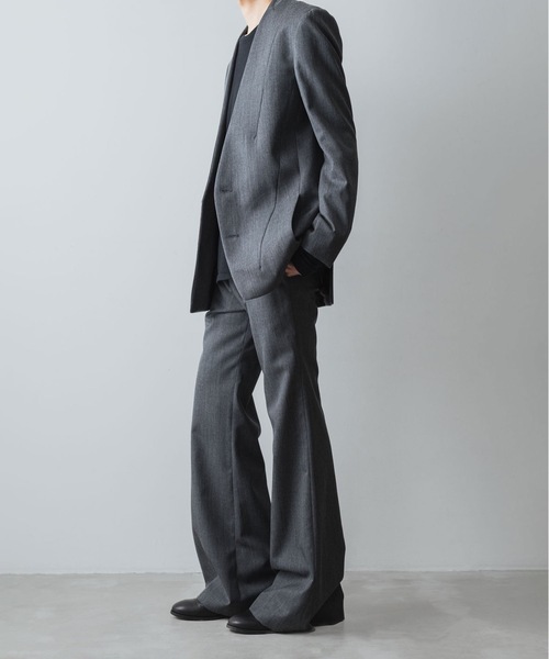Ato アトウ　ワイドスラックス　ウール ATO（アトウ） スラックス CLASSIC WOOL FLAIR PANTS メンズ