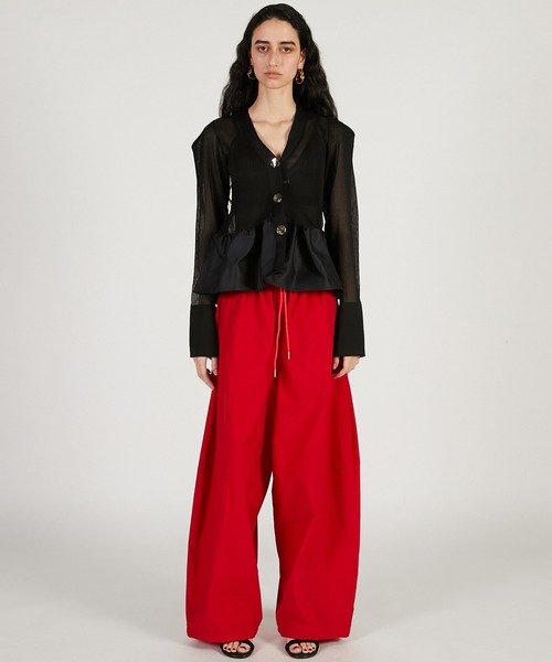パンツ 「Pre-Order」ライトタフタトラックパンツ / Light Taffeta Track Pants レディースの画像