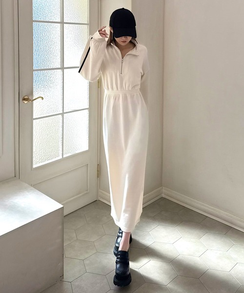 「ROYAL PARTY」 長袖ワンピース FREE ブラック レディース_画像5