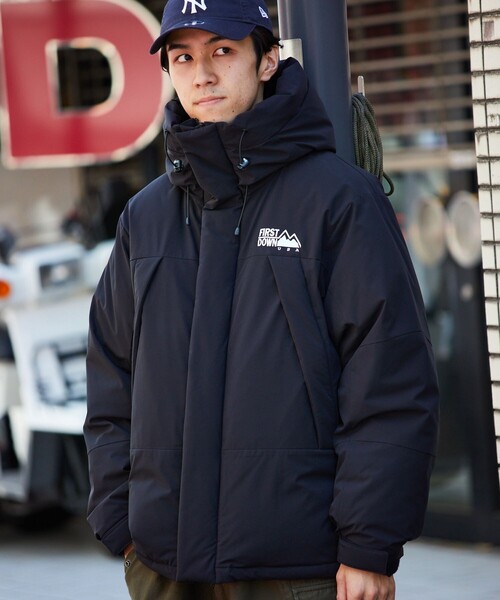 希少✨FIRST DOWN USA 肉厚ダウンジャケット 大きいサイズ ブラック FIRST DOWN（ファーストダウン） ダウンジャケット LARGE ブラック