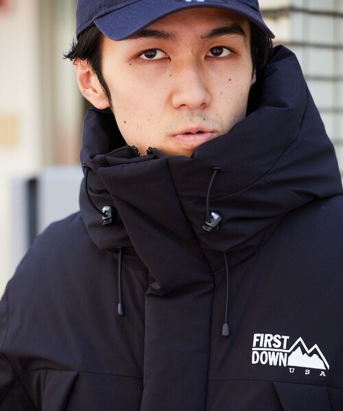 FIRST DOWN（ファーストダウン） ダウンジャケット LARGE ブラック