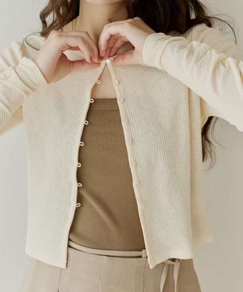 OLUN カーディガン sheer cardigan/シアーカーディガン レディース
