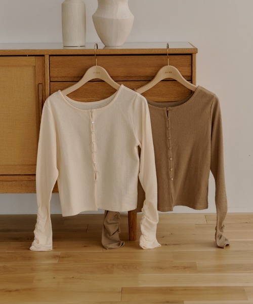 新品　OLUN 　sheer cardigan/シアーカーディガン OLUN カーディガン sheer cardigan/シアーカーディガン レディース