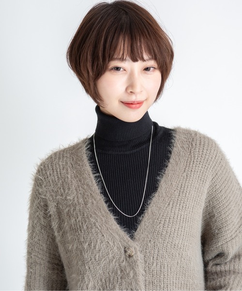 ネックレス 「TOMWOOD(トムウッド)」Curb Chain Slim シルバーネックレス 24.5inch ユニセックス レディース メンズの画像