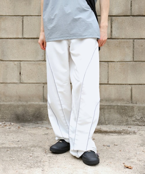 「FOLLOWIN」 イージーパンツ FREE ブラック メンズ_画像3