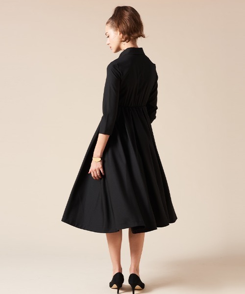 JENNE」 7分袖ワンピース LARGE ブラック レディース : ZOZOTOWN Yahoo