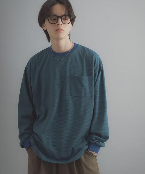 SENSE OF PLACE by URBAN RESEARCH tシャツ ピンボーダーロング