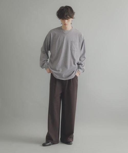 SENSE OF PLACE by URBAN RESEARCH tシャツ ピンボーダーロング