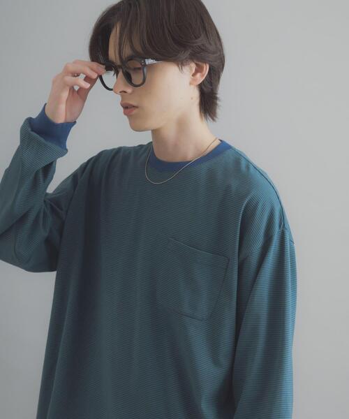 SENSE OF PLACE by URBAN RESEARCH tシャツ ピンボーダーロング