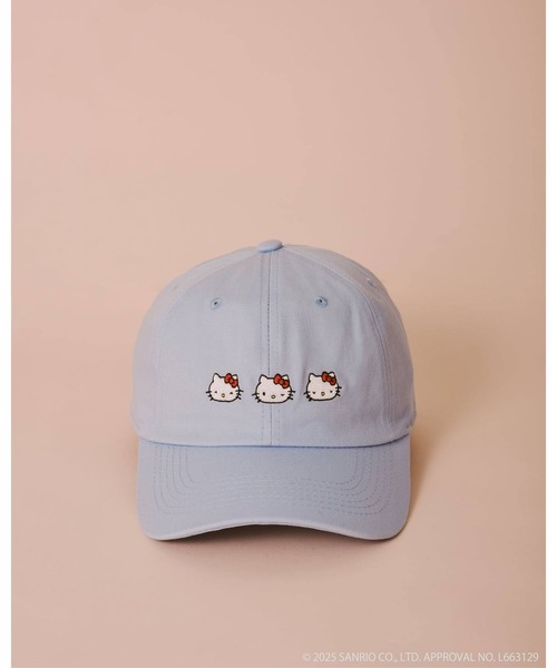 キャップ 帽子 HELLO KITTY / ハローキティ 三連ハローキティキャップ