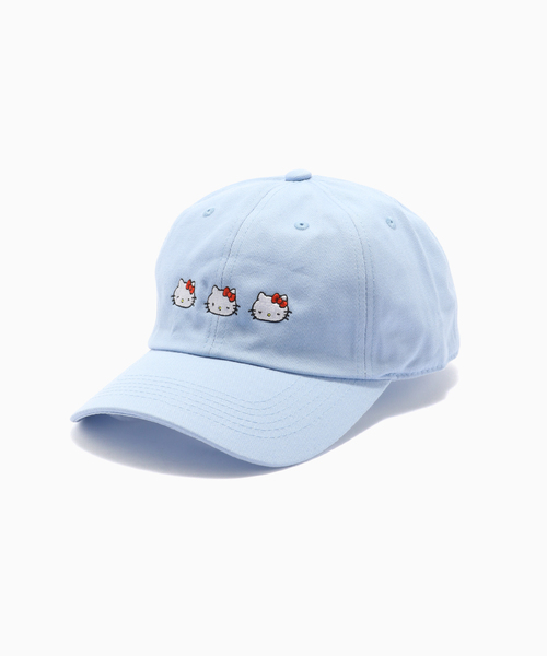キャップ 帽子 HELLO KITTY / ハローキティ 三連ハローキティキャップ