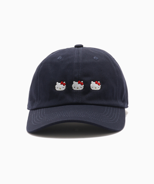 キャップ 帽子 HELLO KITTY / ハローキティ 三連ハローキティキャップ