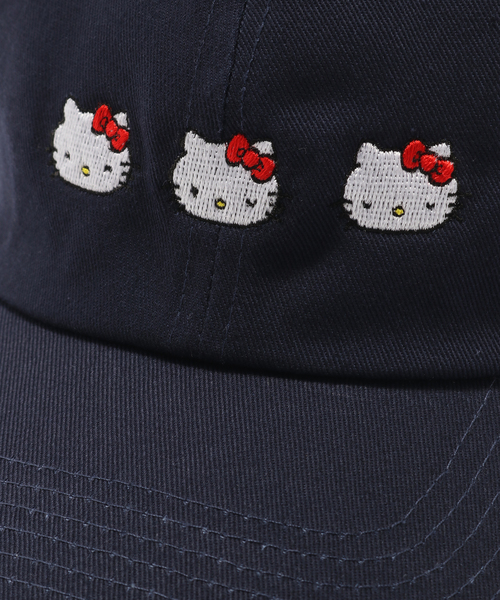 キャップ 帽子 HELLO KITTY / ハローキティ 三連ハローキティキャップ