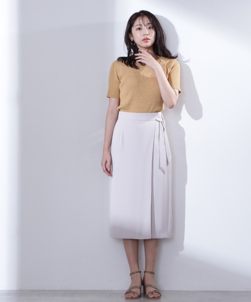 ナチュラルビューティーベーシック ティアードプリーツスカート ホワイト ティアードプリーツスカート | N. Natural Beauty Basic*（エヌ