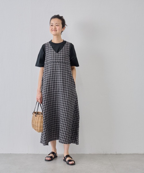 「BEARDSLEY」 ノースリーブワンピース S グレー レディースの画像