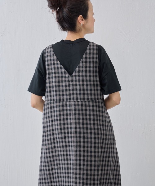 「BEARDSLEY」 ノースリーブワンピース S グレー レディースの画像