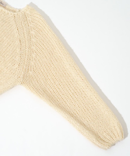 「flower」 長袖ニット FREE ネイビー レディース_画像9