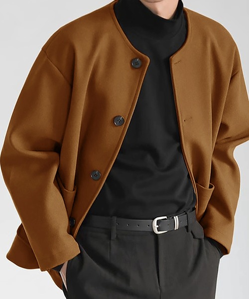 「JOHNNY WOLF」 カーディガン L ブラウン メンズ_画像2