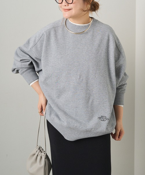 pual ce cin トレーナー スウェット ロゴ刺繍チュニックスウェット