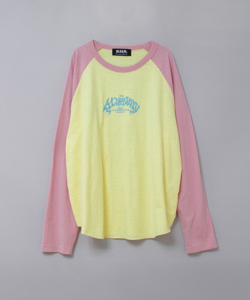 RNA（アールエヌエー） tシャツ M2638 FLAME GHOSTラグランロンT