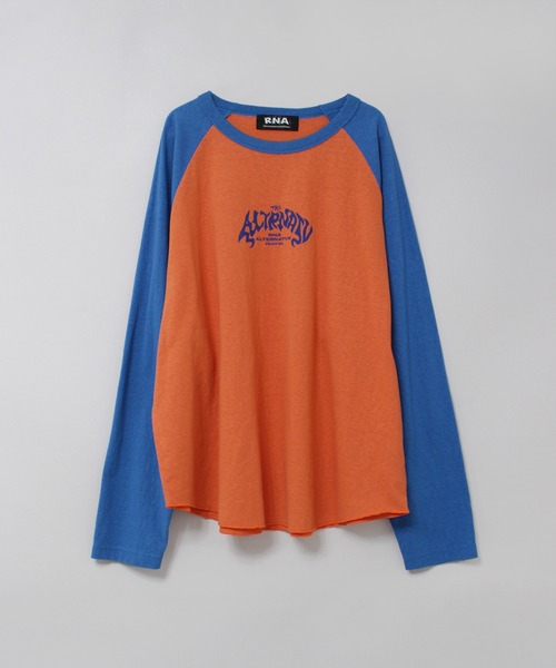 RNA（アールエヌエー） tシャツ M2638 FLAME GHOSTラグランロンT