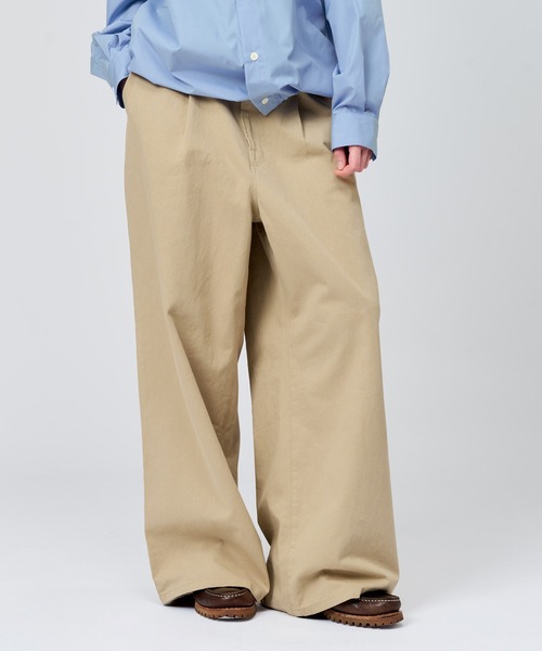 WETTEMPT チノパン 1 TUCK CHINO SLACKS / ワンタックチノスラックス