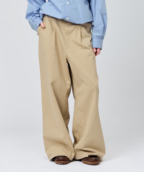 WETTEMPT チノパン 1 TUCK CHINO SLACKS / ワンタックチノスラックス