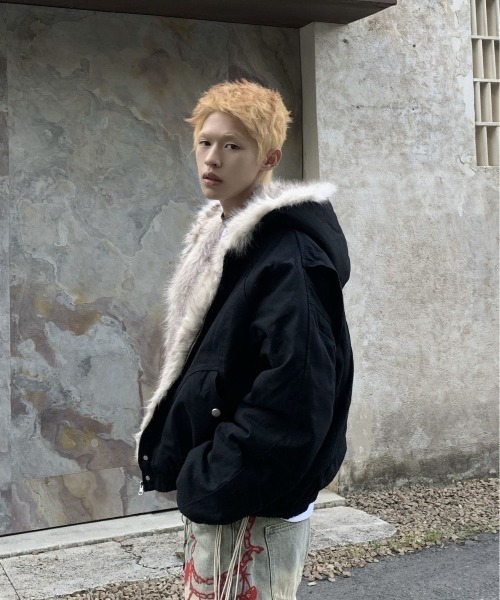 「FreeZone」 ブルゾン F ブラック メンズ_画像7