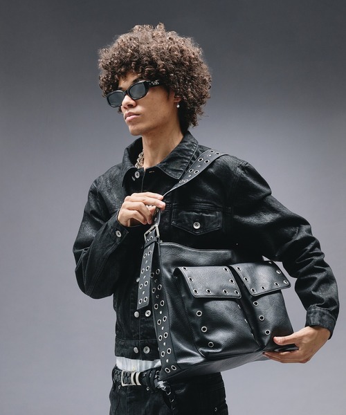ANDER HUNK ショルダーバッグ Eyelet ＆ Studs Shoulder Bag