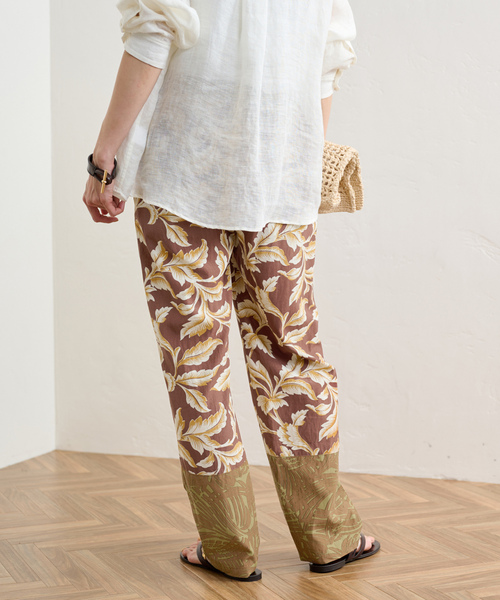 「FRAMeWORK」 イージーパンツ 38 ネイビー レディース_画像8