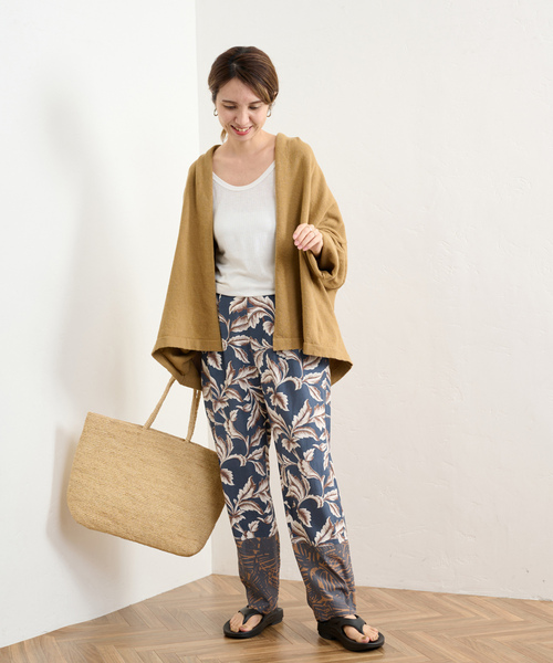 「FRAMeWORK」 イージーパンツ 38 ネイビー レディース_画像9