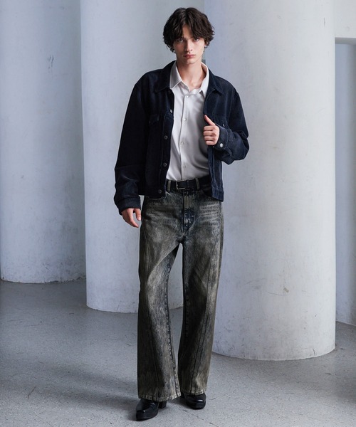 「CLEL」 デニムパンツ L ネイビー メンズ_画像9