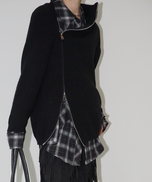 「chuclla」 長袖ニット FREE グレー レディース_画像5