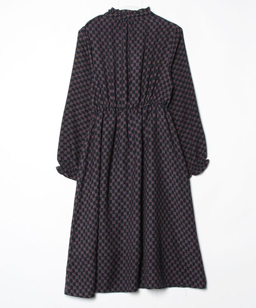 「OLIVE des OLIVE」 長袖ワンピース M ネイビー レディース_画像2