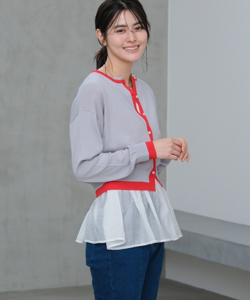 LAKOLE（ラコレ） タンクトップ ノースリーブ アソート裾レイヤード