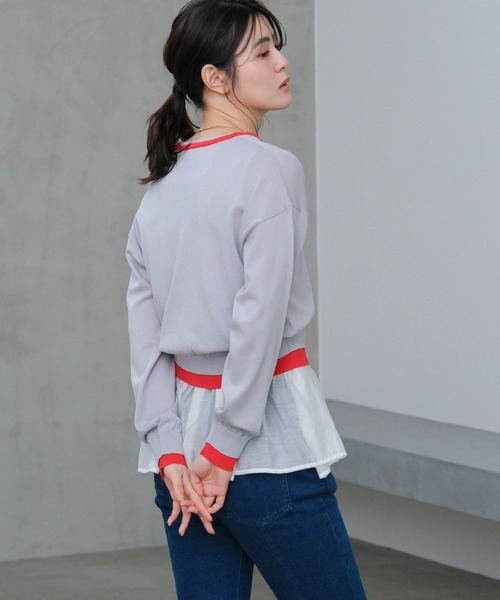 LAKOLE（ラコレ） タンクトップ ノースリーブ アソート裾レイヤード