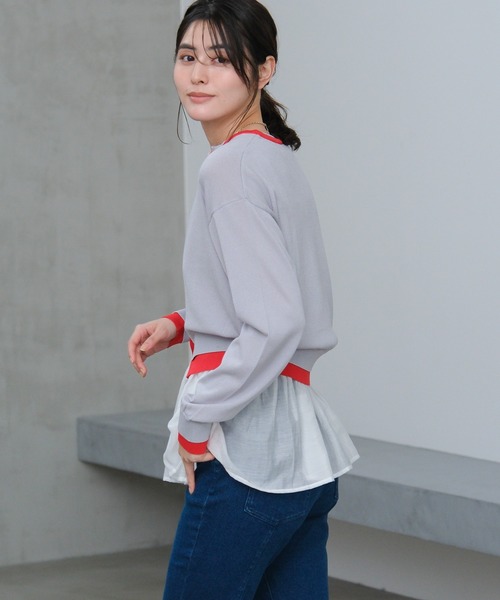 LAKOLE（ラコレ） タンクトップ ノースリーブ アソート裾レイヤード