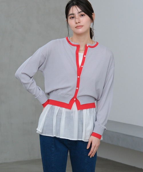 LAKOLE（ラコレ） タンクトップ ノースリーブ アソート裾レイヤード