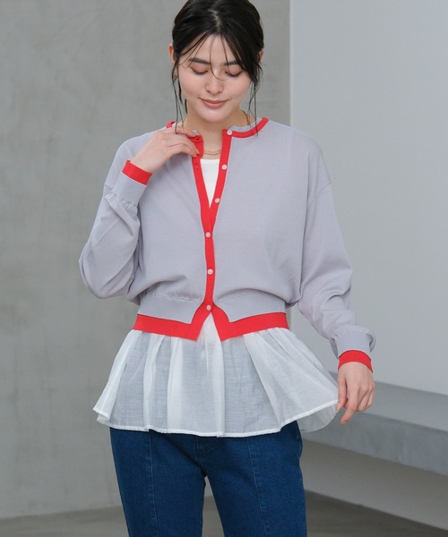 LAKOLE（ラコレ） タンクトップ ノースリーブ アソート裾レイヤード