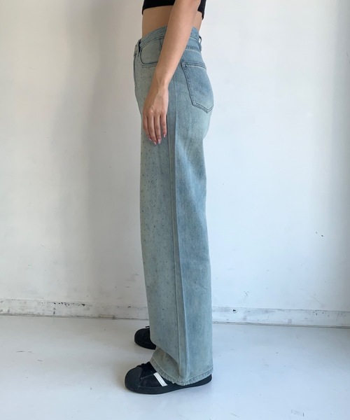 「SHAGGIE」 デニムパンツ MEDIUM ブルー レディース_画像7