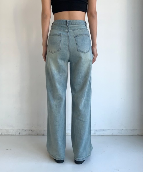 「SHAGGIE」 デニムパンツ MEDIUM ブルー レディース_画像8