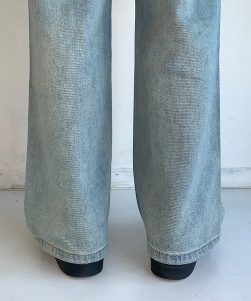 「SHAGGIE」 デニムパンツ MEDIUM ブルー レディース_画像9