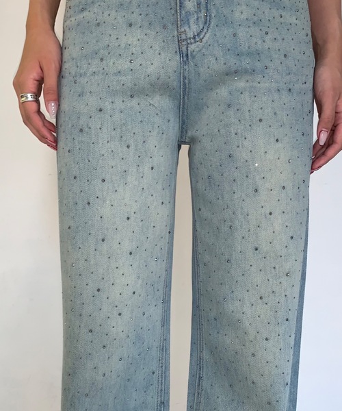「SHAGGIE」 デニムパンツ MEDIUM ブルー レディース_画像10