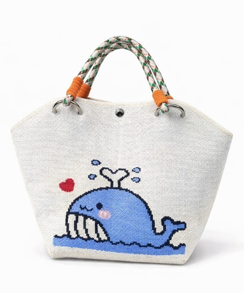 NANEA（ナネア） トートバッグ レトロポップ 編み込みハンドル