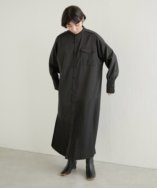 「ear PAPILLONNER」 「sumi style」長袖ワンピース FREE ブルー レディース_画像3