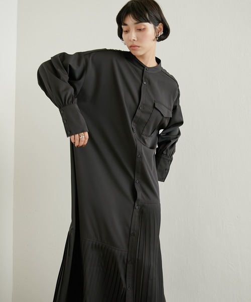 「ear PAPILLONNER」 「sumi style」長袖ワンピース FREE ブルー レディース_画像7