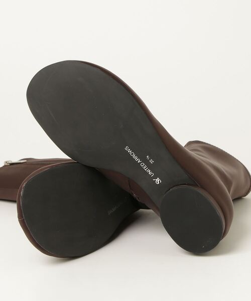 「SY UNITED ARROWS」 ショートブーツ 23.5cm ダークブラウン レディース_画像3