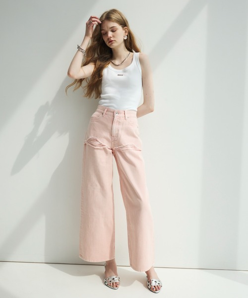 JOSE MOON 新品タグ付LAYERED LIKE DENIM PANTS JOSE MOON（ジョゼムーン） ジーンズ デニム デニムパンツ 「3サイズ